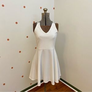 SOLD Pretty White Dress Size S